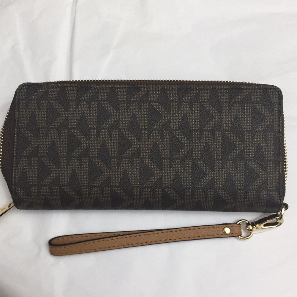 NWT Michael Kors MK Jet Set Monogram Wallet - Picture 8 of 8